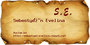 Sebestyén Evelina névjegykártya